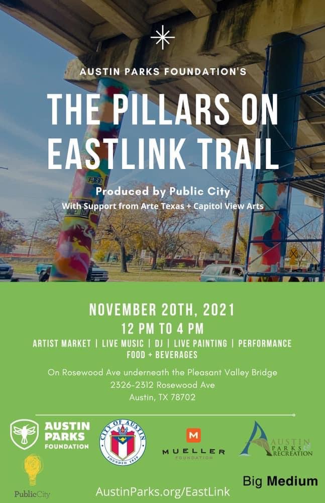 The Pillars on EastLink Trail: community event from 12-4pm on Saturday, November 20